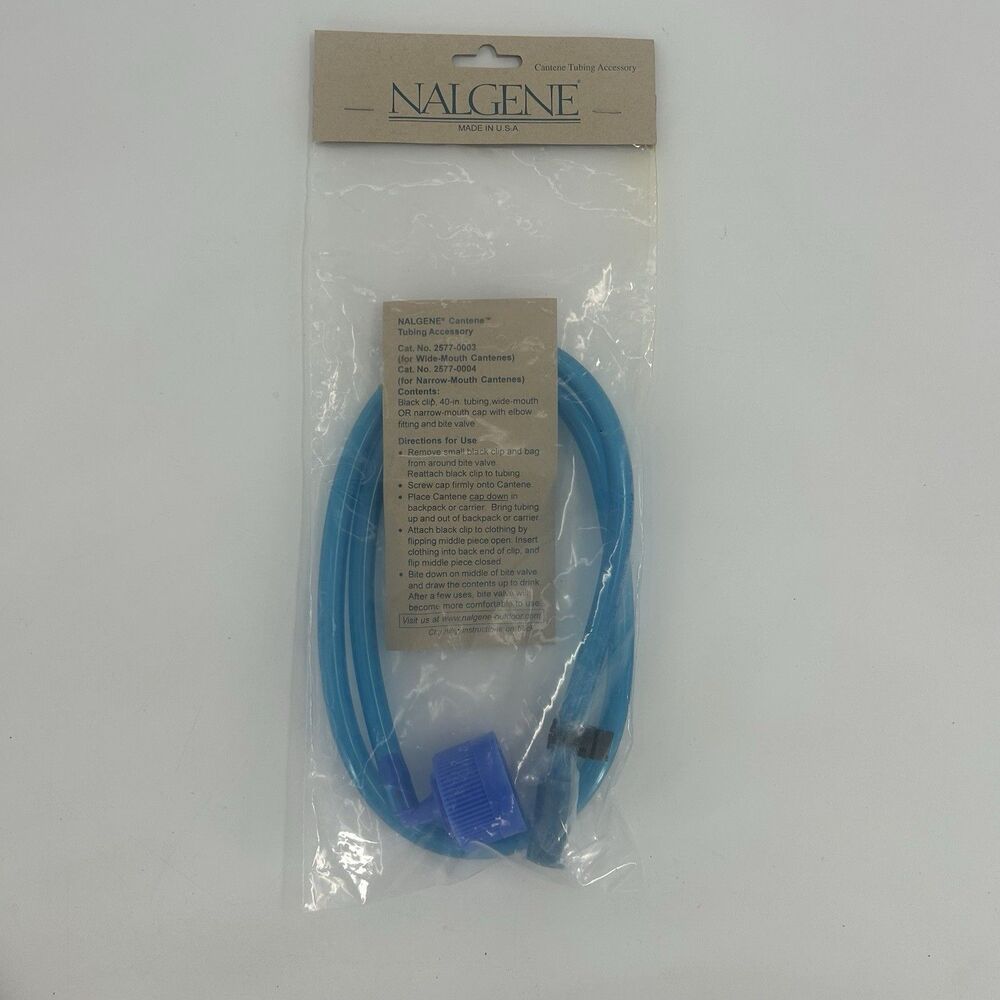 Nalgene Narrow Mouth Cantene Bite Valve & Tubing 2557-0004 New Fast Shipping